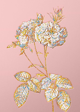 Pink Mosaic Rose Flowers