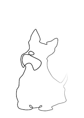 One line dog
