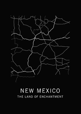 New Mexico State Road Map