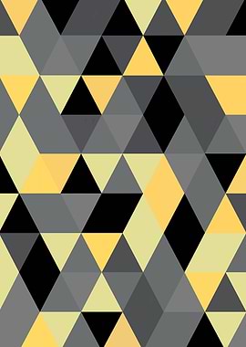 Black gray yellow triangle