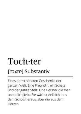 German definition Tochter