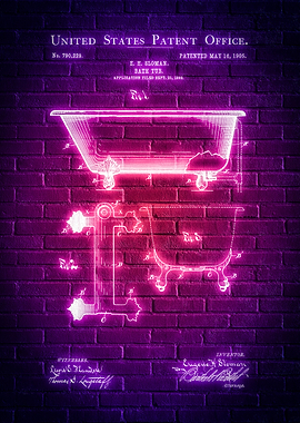 Bathtub Patent Print