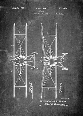 Airplane Patent Art