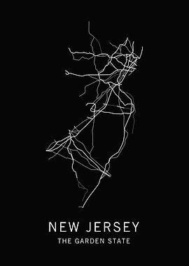 New Jersey State Road Map