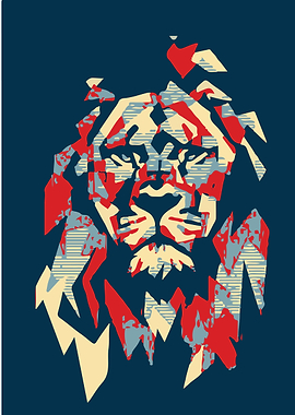 king lion popart
