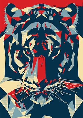 the tiger popart