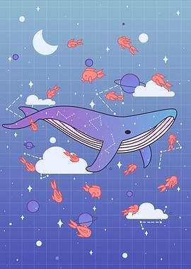 A whale in space