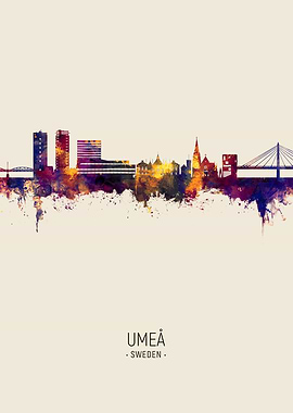 Umea Skyline Sweden