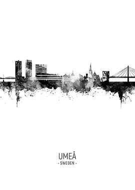 Umea Skyline Sweden