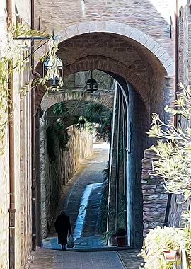 Little alley in Umbria