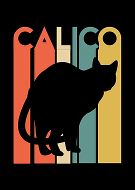Retro Calico Cat