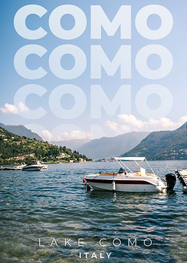 View on lake Como in Italy
