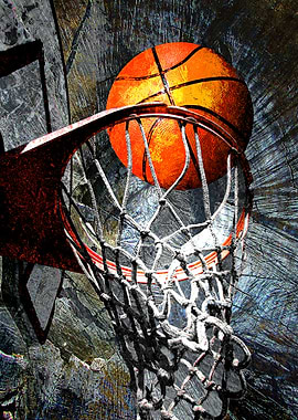Basketball art print 116