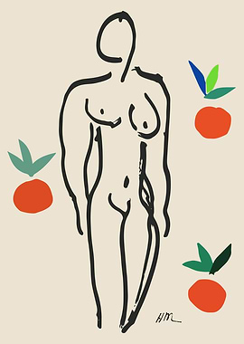 Matisse Nude with Oranges