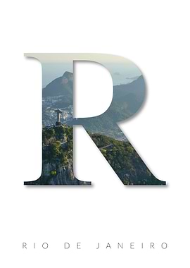 Letter R Rio de Janeiro
