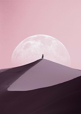 man in the desert