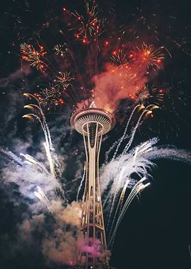 Space Needle Fireworks