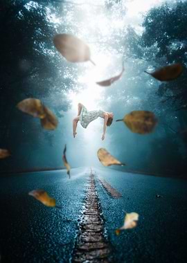 Woman in Levitation Road