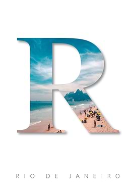 Letter R Rio de Janeiro