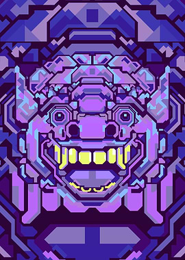 BARONG PURPLE GEOMETRIC