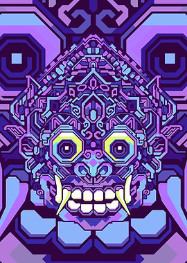 BARONG PURPLE GEOMETRIC