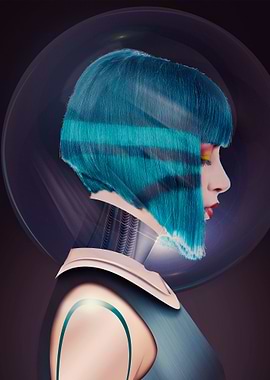 The beautiful girl artwork