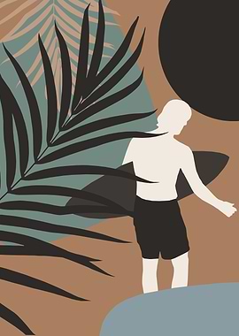 Noon Surfer Abstract 3