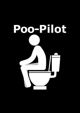 Poo Pilot Fun Humor Gift