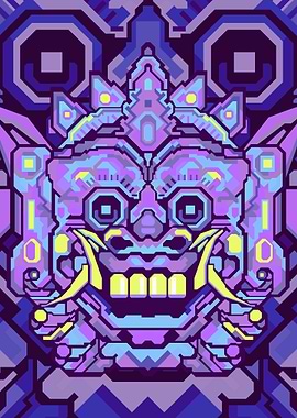 BARONG PURPLE GEOMETRIC