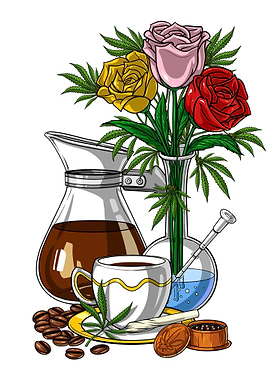 Hippie Stoner Weed Coffee