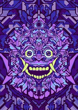 BARONG PURPLE GEOMETRIC