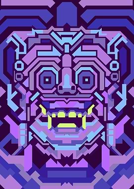 BARONG PURPLE GEOMETRIC