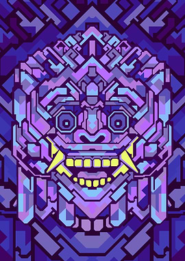 BARONG PURPLE GEOMETRIC