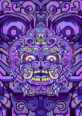 BARONG PURPLE GEOMETRIC