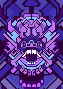 BARONG PURPLE GEOMETRIC