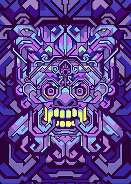 BARONG PURPLE GEOMETRIC