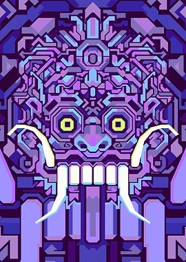 BARONG PURPLE GEOMETRIC
