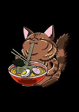 Ramen Persian Cat