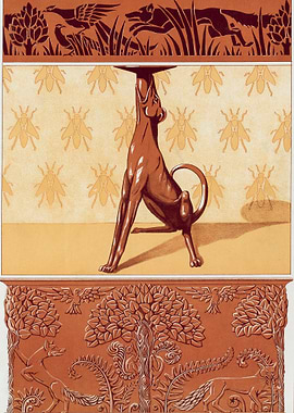 Pheasants and fox cut