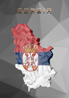 Serbia Country Map