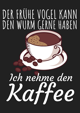 Vogel Wurm Kaffee