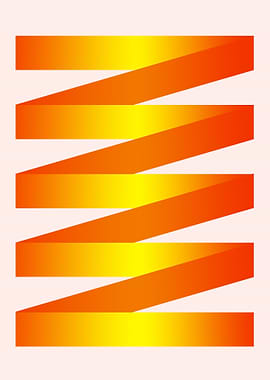 Colorful lines orange