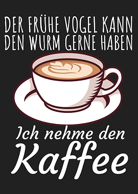 Vogel Wurm Kaffee