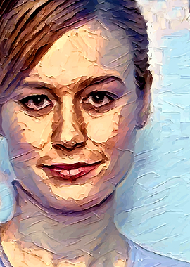 Brie Larson Thick Paint