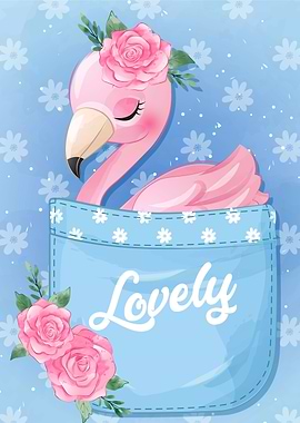 Cute flamingo