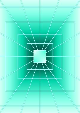 Turquoise Square Light