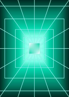 Turquoise Square Dark