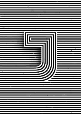 Illusive letter J