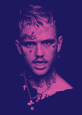 Lill peep color potrait