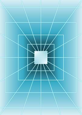 Blue Square Light